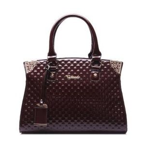 Genuine Patent Leather Luxury Handbag